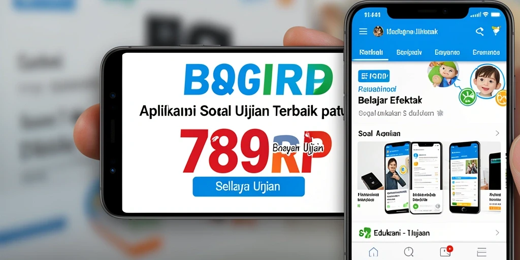 Antarmuka pengguna 789RP dengan berbagai soal ujian.