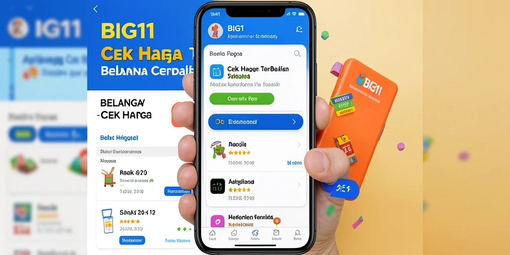 Tampilan antarmuka utama aplikasi Cek Harga BIG11 yang user-friendly.