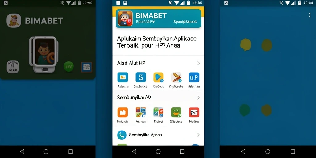 Tampilan antarmuka aplikasi BIMABET yang menawan dan fungsional.