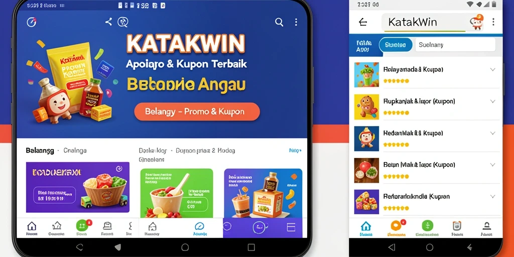 Tampilan antarmuka aplikasi KATAKWIN yang menarik dan mudah digunakan.