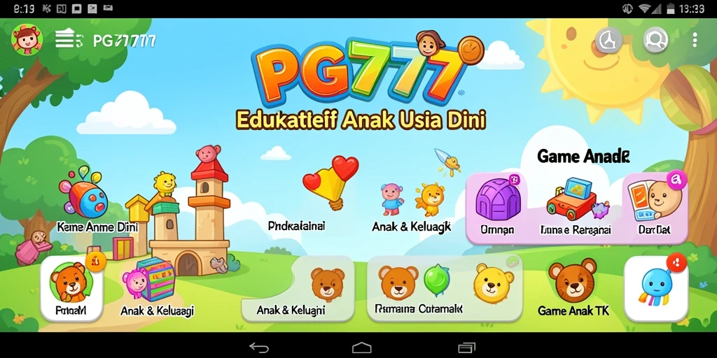Tampilan antarmuka menarik dan interaktif dari PG777.