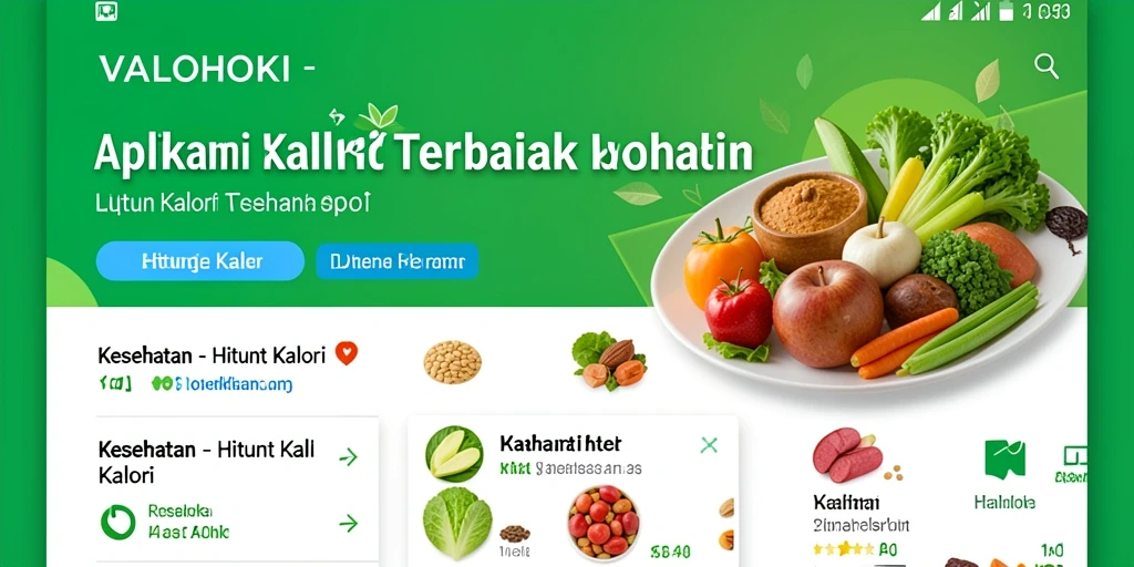 Tampilan antarmuka VALOHOKI yang ramah pengguna untuk menghitung kalori.